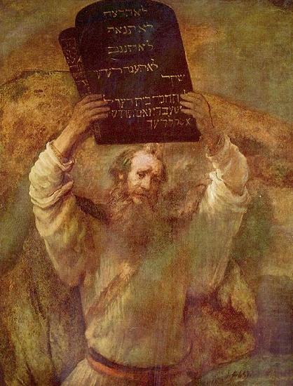 Moses mit den Gesetzestafeln, Rembrandt Peale
